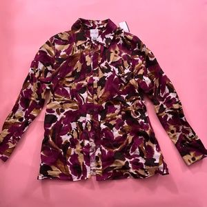 Multicolor button down vintage top